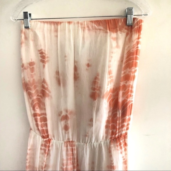 Guess strapless Silk high to low Tie dye dress - Picture 2 of 9